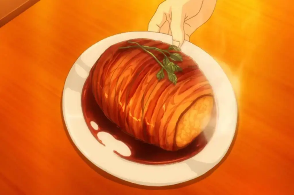 Soma Yukihira di dapur Soma Yukihira sedang memasak