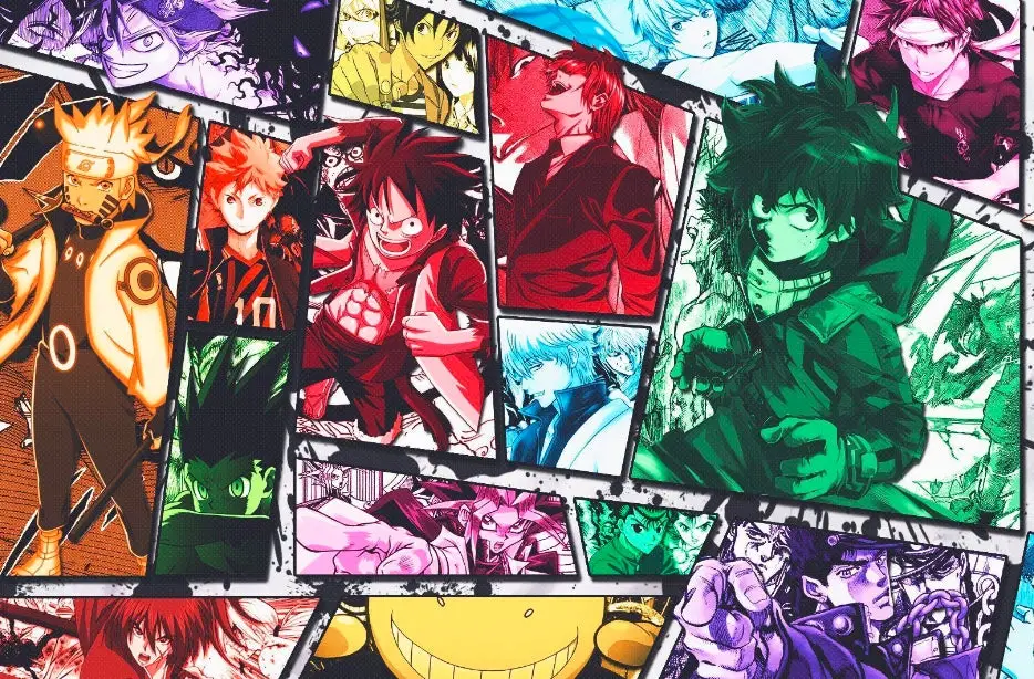 Beragam Genre Anime Spring 2017 Gambar yang menampilkan berbagai genre anime, seperti action, romance, comedy, dan sci-fi