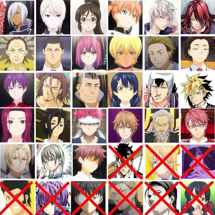 Para Karakter di Season 4 Gambar karakter Shokugeki no Soma Season 4