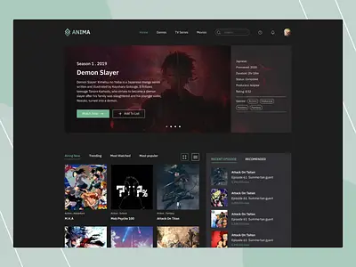 Situs Streaming Anime Samehadaku Antarmuka situs streaming anime