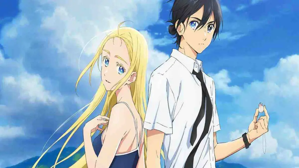 Menikmati Anime di Musim Panas Gambar orang yang menonton anime di musim panas