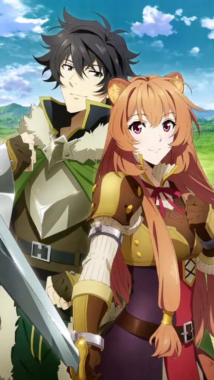 Naofumi dan Raphtalia Gambar Naofumi dan Raphtalia