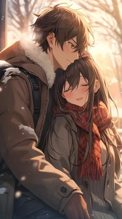 Pasangan Utama Anime Tada-kun yang Bahagia Pasangan anime yang sedang bahagia