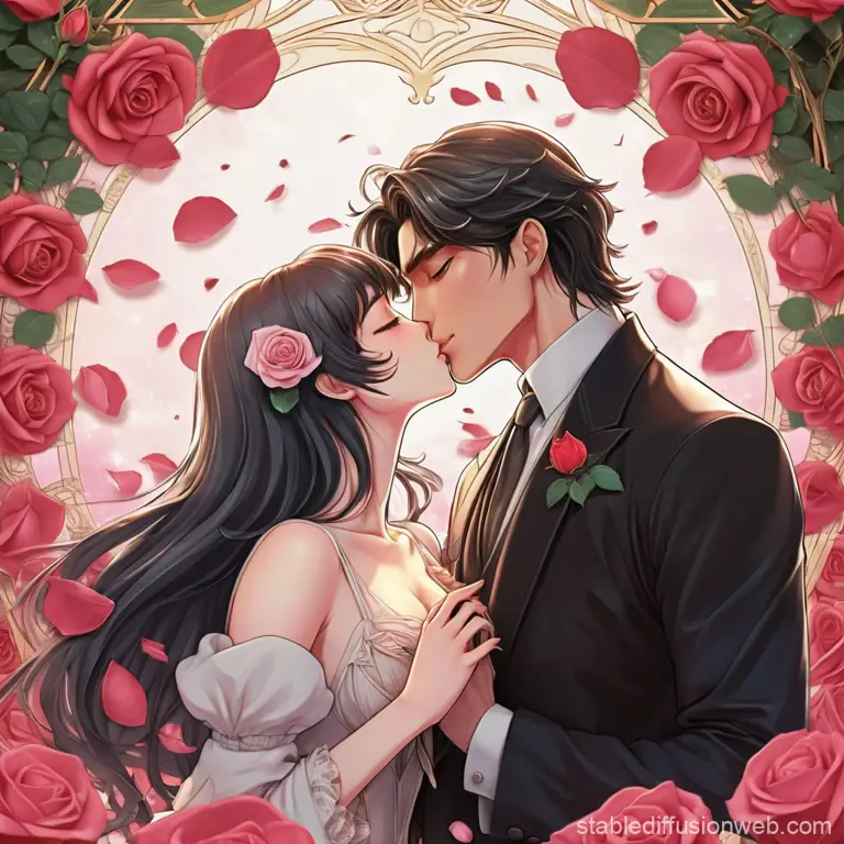 Pasangan Anime Romantis Gambar pasangan anime yang sedang bermesraan