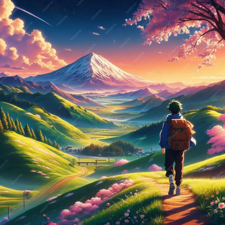 Anime Petualangan Terbaru 2019 Gambar pemandangan alam yang indah dalam anime bertema petualangan