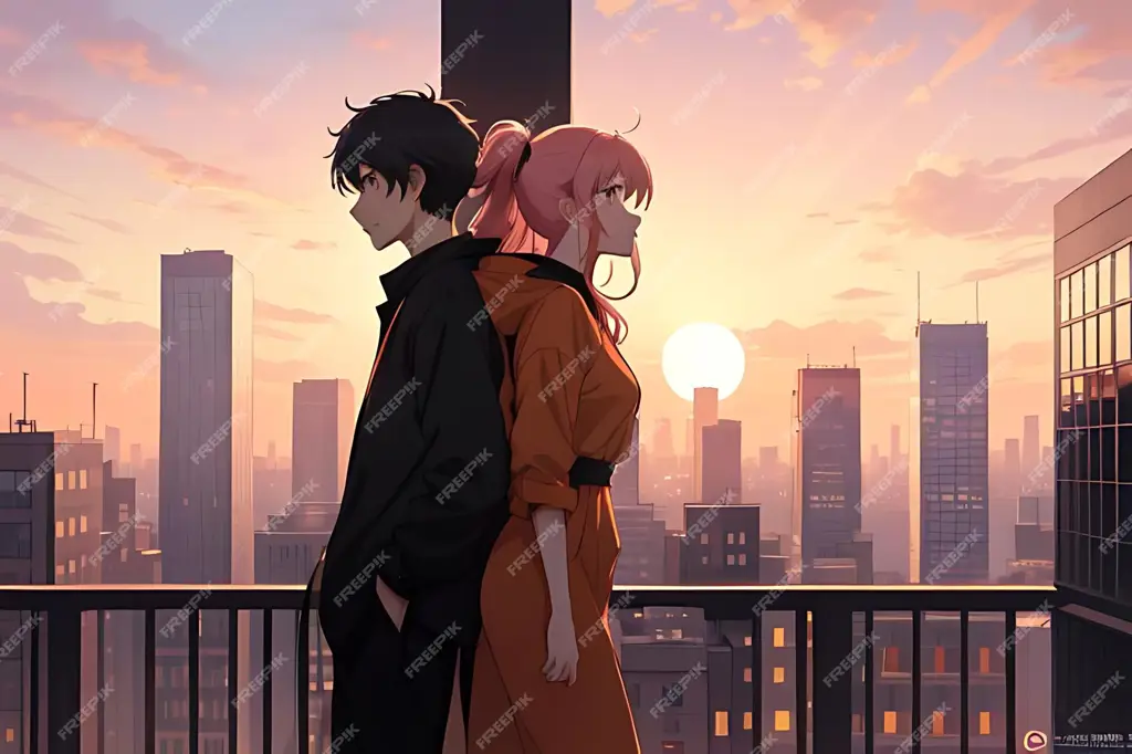 Adegan Romantis Anime Gambar adegan romantis anime