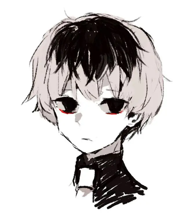 Ilustrasi seni dari serial Tokyo Ghoul Gambar ilustrasi seni Tokyo Ghoul