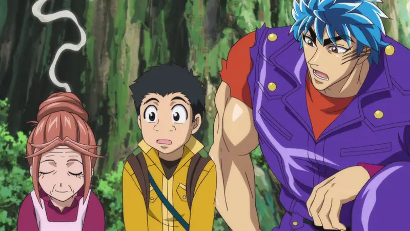 Adegan memasak yang menggugah selera dalam anime Toriko Gambar adegan memasak dalam anime Toriko
