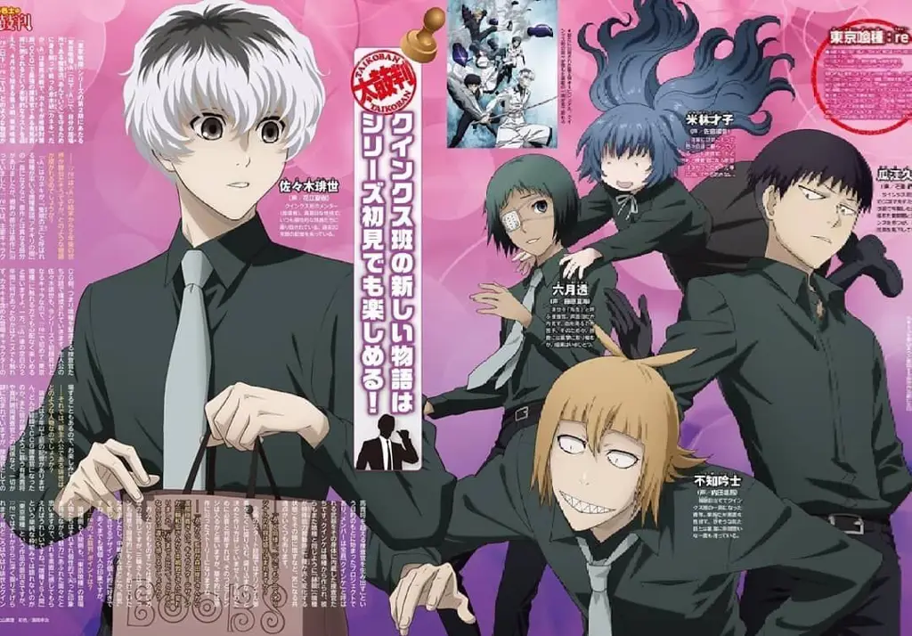 Informasi Lengkap Jadwal Anime Tokyo Ghoul:re: Episode, Tanggal, dan Platform