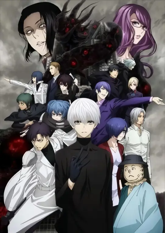Adegan aksi menegangkan dalam Tokyo Ghoul:re Adegan aksi menegangkan dari anime Tokyo Ghoul:re