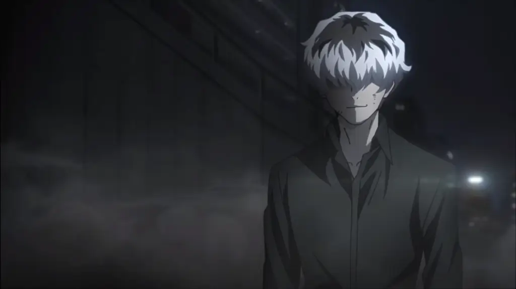 Gambar Kaneki Ken dalam perannya sebagai Haise Sasaki Kaneki Ken sebagai Haise Sasaki di Tokyo Ghoul:re