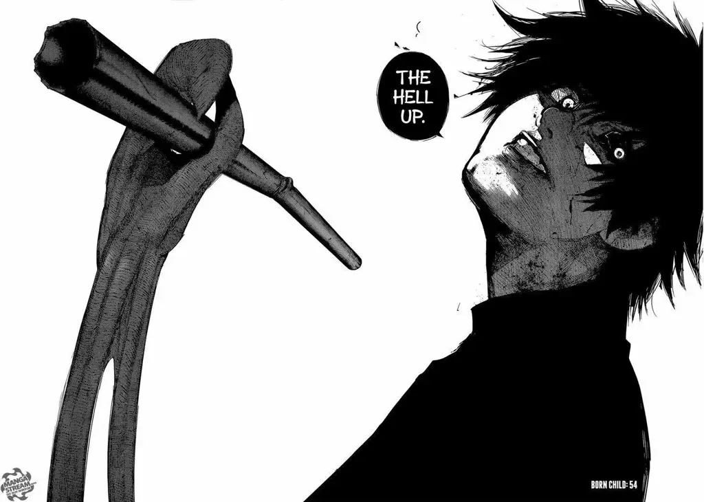 Gambar adegan aksi yang menegangkan dari anime Tokyo Ghoul:re Adegan aksi dari Tokyo Ghoul:re