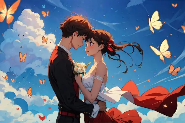 Pasangan Anime Romantis Gambar pasangan anime romantis