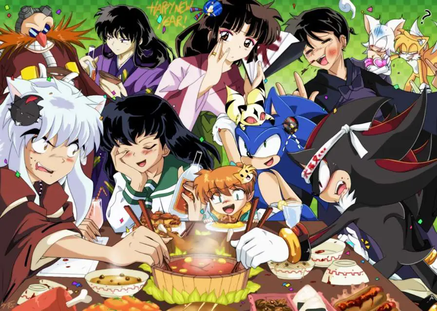 Nonton Bareng Anime Gambar orang-orang sedang menonton anime bersama-sama
