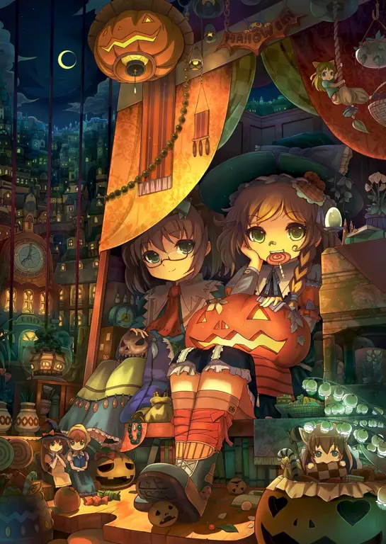 Selamat menonton anime Winter 2020 Gambar karakter anime yang sedang merayakan sesuatu