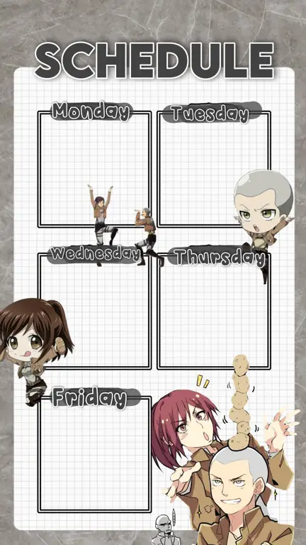 Polosan Template Jadwal Anime: Kustomisasi Sendiri!