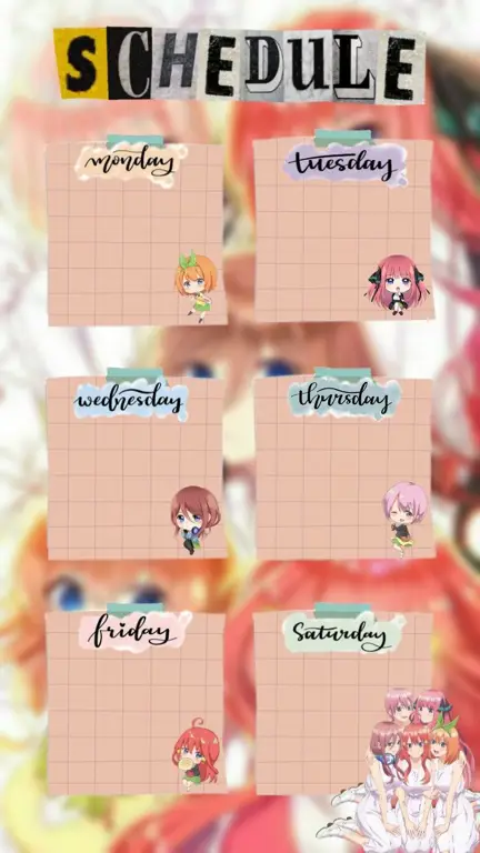 Template Jadwal Anime Polosan: Cocok untuk Pecinta Anime!
