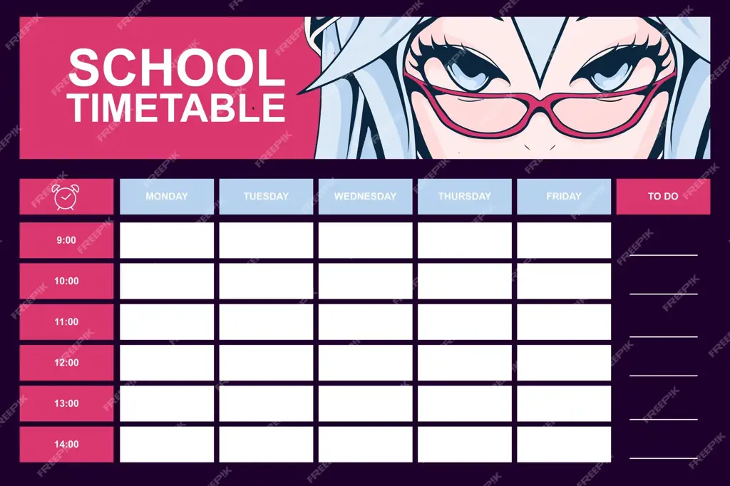 Template Jadwal Anime: Lacak Rilis Episode Favoritmu!