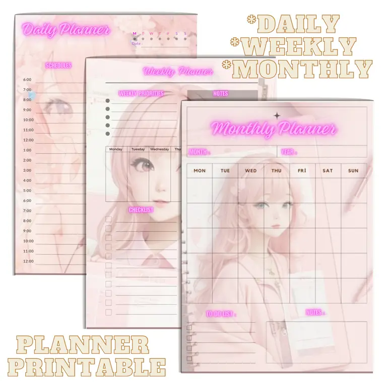 Template Jadwal Anime Polosan Lucu Contoh template jadwal anime polosan yang lucu dan dapat dicetak