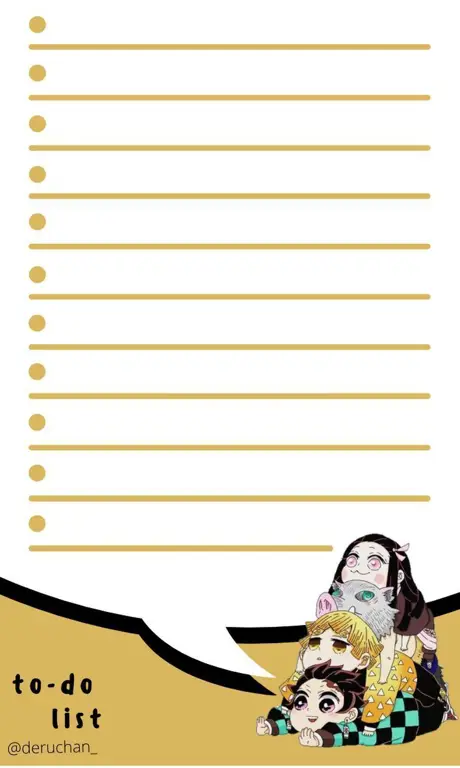 Template Jadwal Anime Estetis dan Praktis Contoh template jadwal anime yang estetis dan dapat dicetak