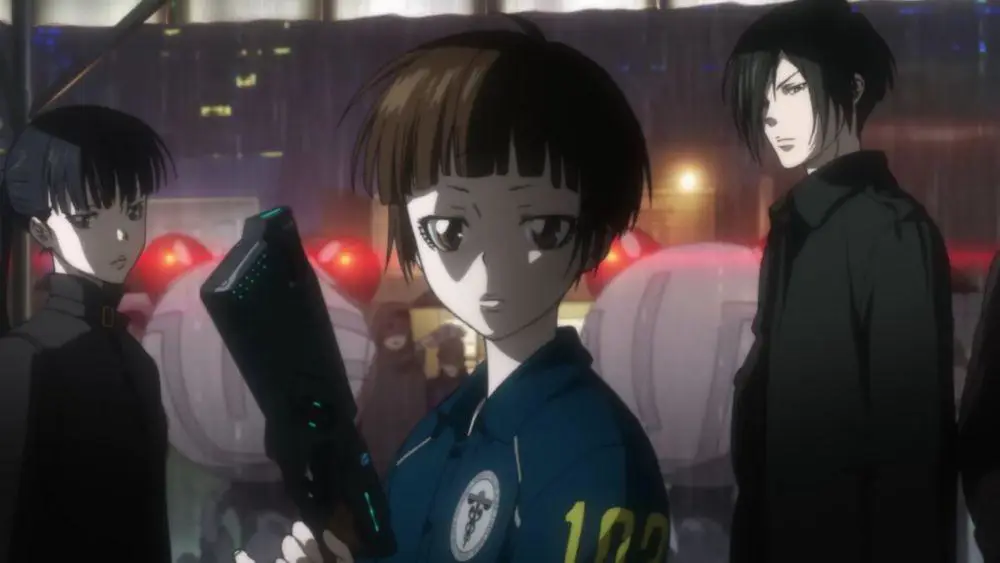 Menikmati Anime Bersama Gambar karakter Detective Conan sedang menonton anime bersama-sama