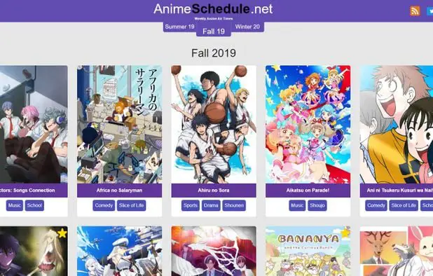 10 Situs Website Jadwal Anime di Jepang Terbaik & Terlengkap
