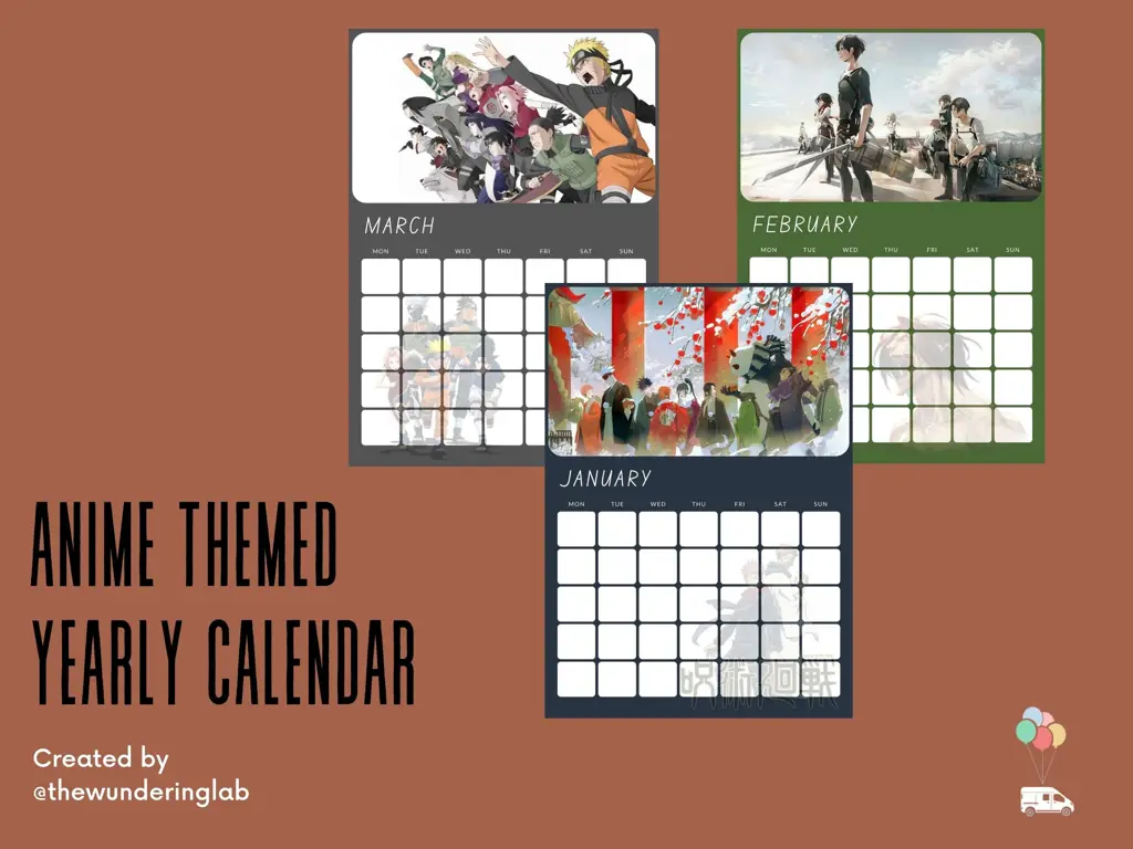 Kalender Jadwal Anime Gambar kalender jadwal tayang anime
