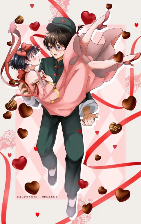Menikmati Anime Favorit Gambar penggemar anime yang gembira sedang menonton anime